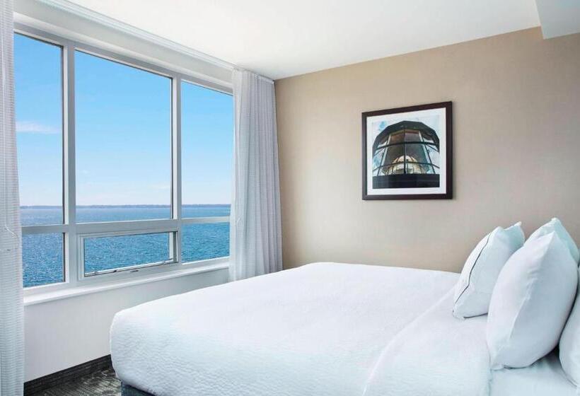 带大床的小型套房, Courtyard By Marriott Erie Bayfront