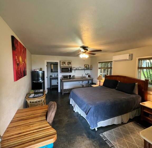 キングサイズベッドのスタンダードルーム, Private Ohana On The Lush Hamakua Coast With Ac