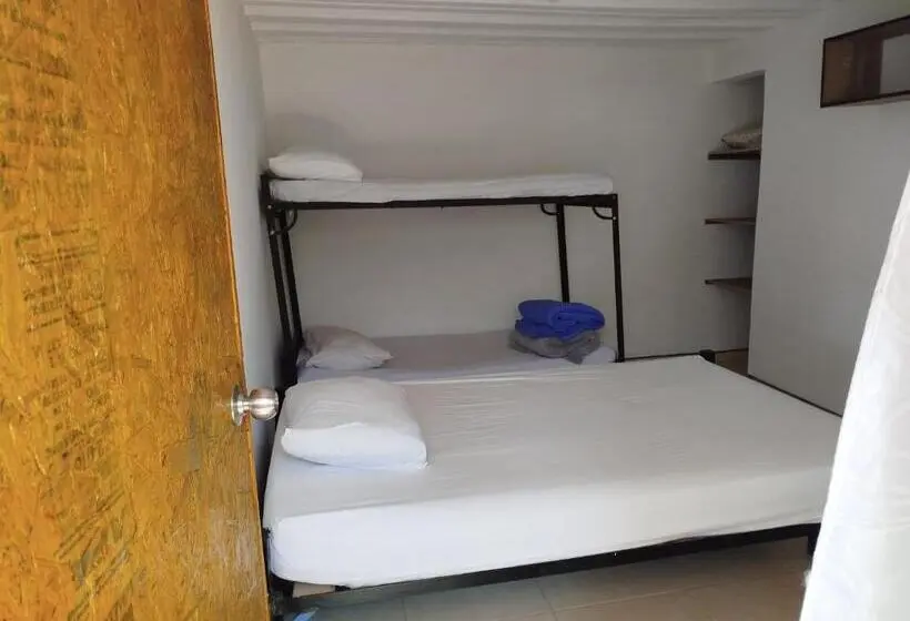 バスルーム共同エコノミー4人部屋, Mountain View Hostel