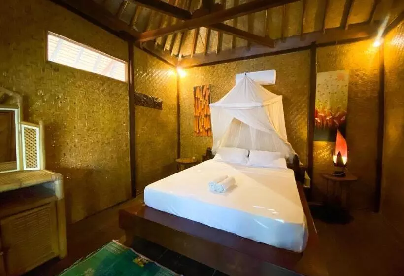 バンガローの２ベッドスタンダードルーム, Sejuk Cottages