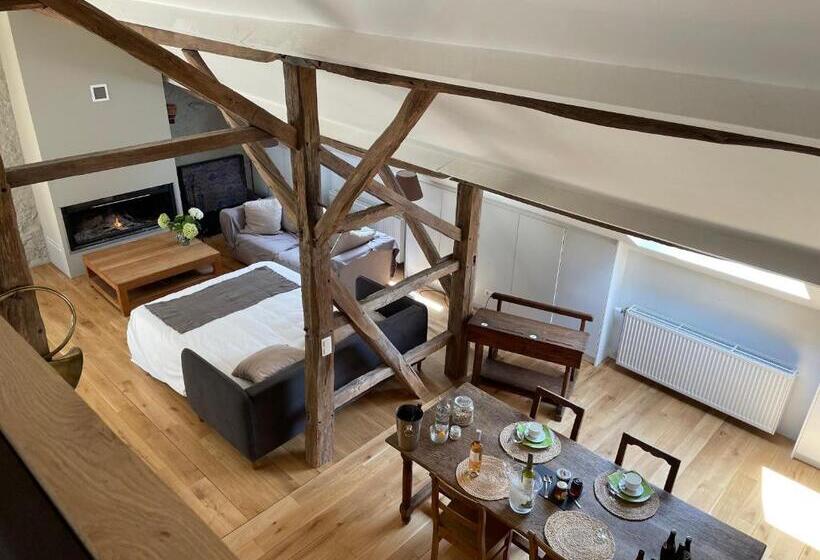 침실 1개 가든 전망 아파트, Grange De Lesse