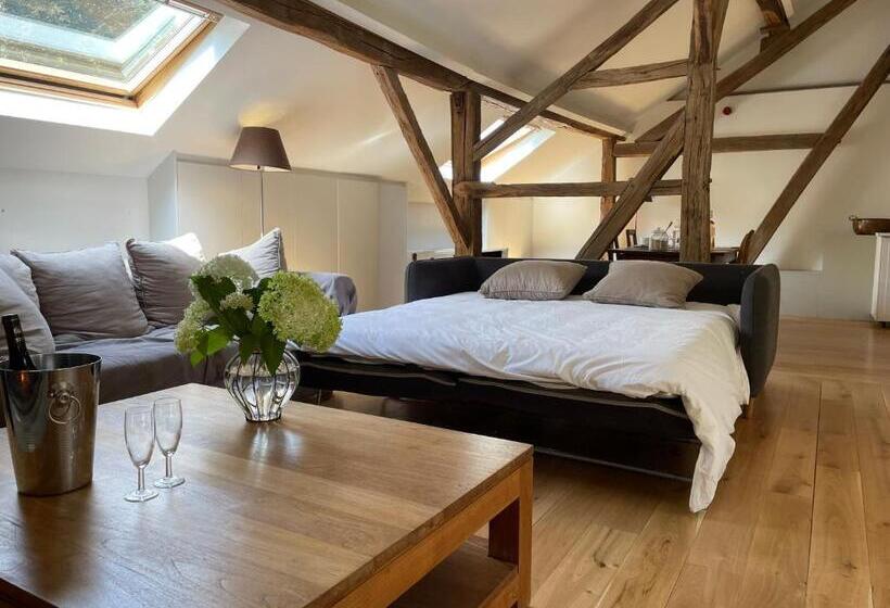 침실 1개 가든 전망 아파트, Grange De Lesse