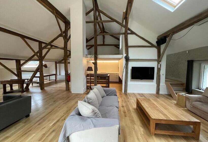 침실 1개 가든 전망 아파트, Grange De Lesse