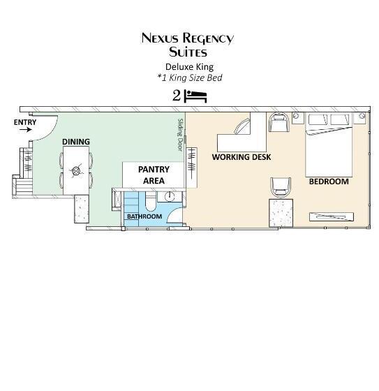 キングサイズベッドのデラックスルーム, Nexus Business Suite