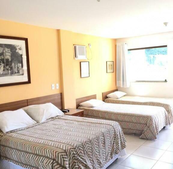 带阳台标准四人间, Pousada Doce Vida Guarapari