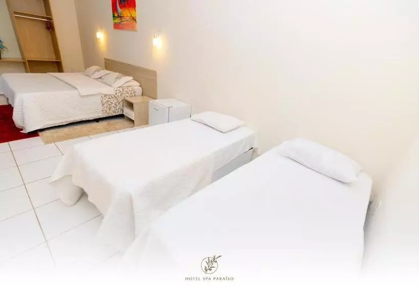 庭の見えるスタンダードトリプルルーム, Spa Paraíso