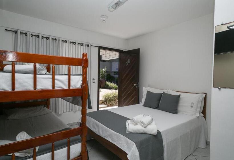 اتاق استاندارد چهار تخته, Pousada Porto Da Lua