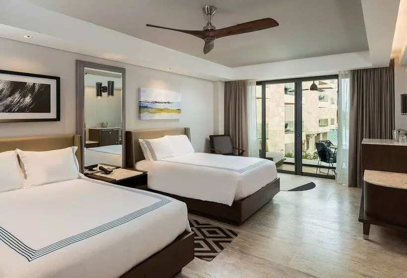 ２ダブルベッドのスタンダードルーム, Thompson Playa Del Carmen Beach House, By Hyatt