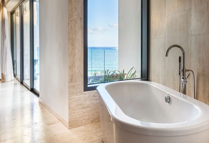Номер Стандарт Двуспальная Кровать Вид на Море, Thompson Playa Del Carmen Beach House, By Hyatt