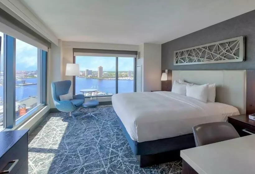 キングサイズベッドのデラックスルーム, Hilton Norfolk The Main