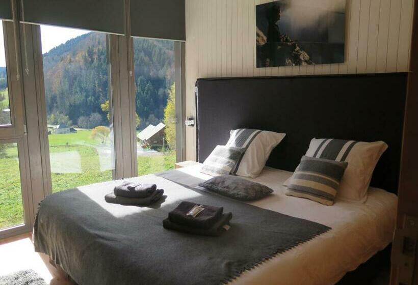 חדר סטנדרט נוף להרים, Le Chalet Du Blanc Spa Yoga