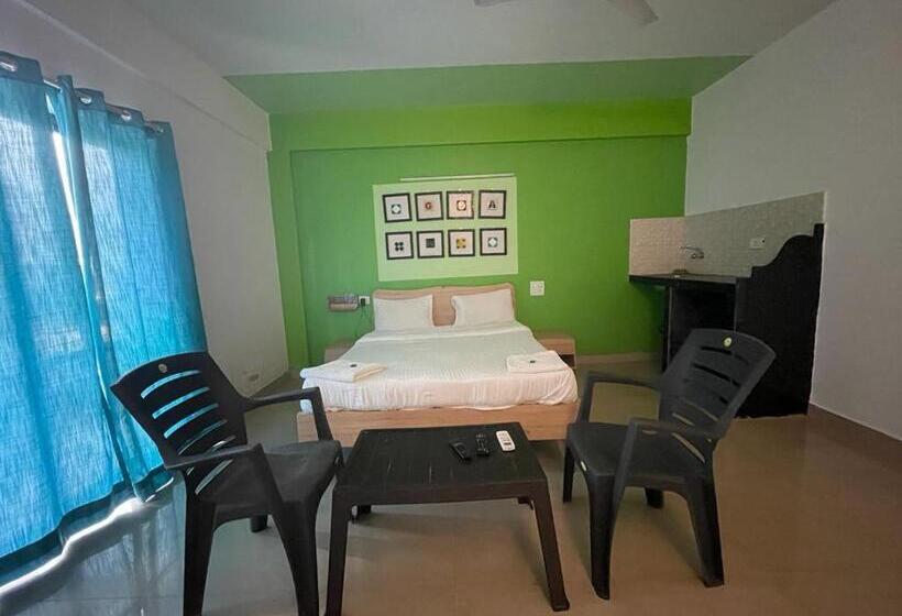 Standard-huone Parveke, Priti Guest House Calangute Beach