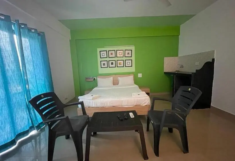 اتاق استاندارد با بالکن, Priti Guest House Calangute Beach