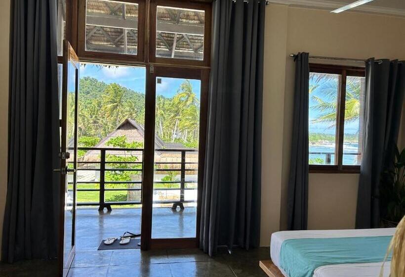 اتاق استاندارد با بالکن و چشم‌انداز دریا, Yapak Beach Villas