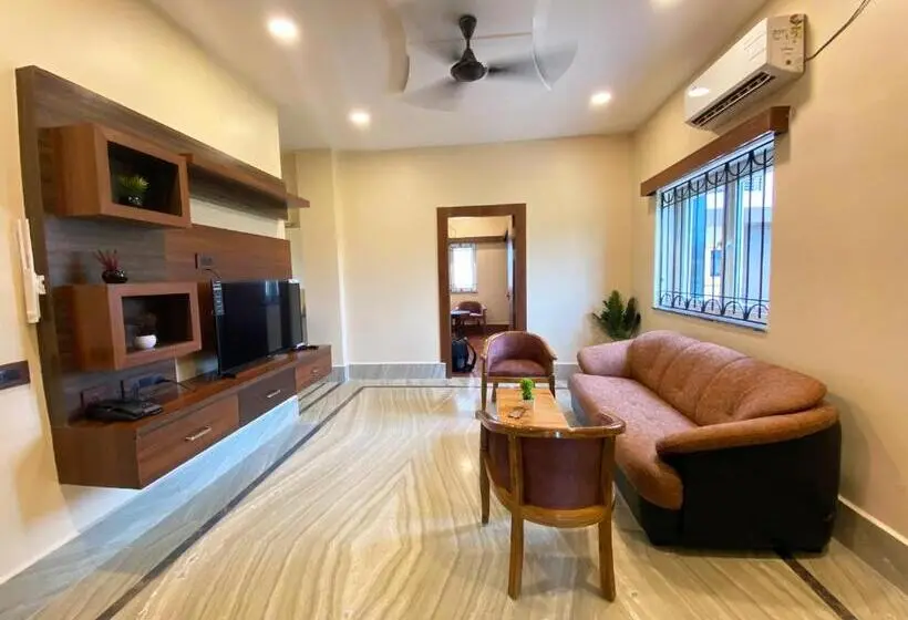 Villa 1 Makuuhuone, Jharna Resort