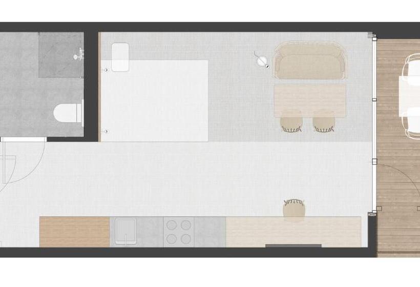 Студио Стандарт с Балконом, Lux