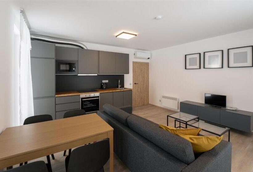 2ベッドルームアパートメント, Apartmány Mlýn Herlíkovice