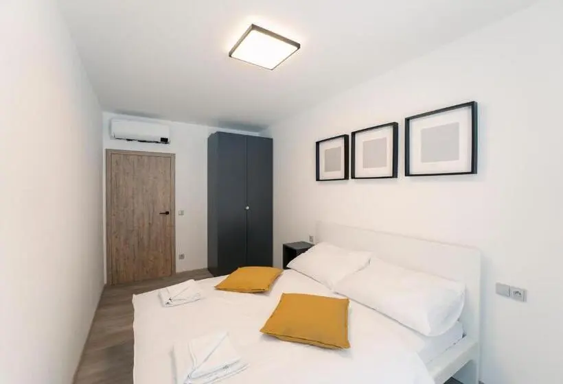 Huoneisto 1 Makuuhuone Näkymä, Apartmány Mlýn Herlíkovice