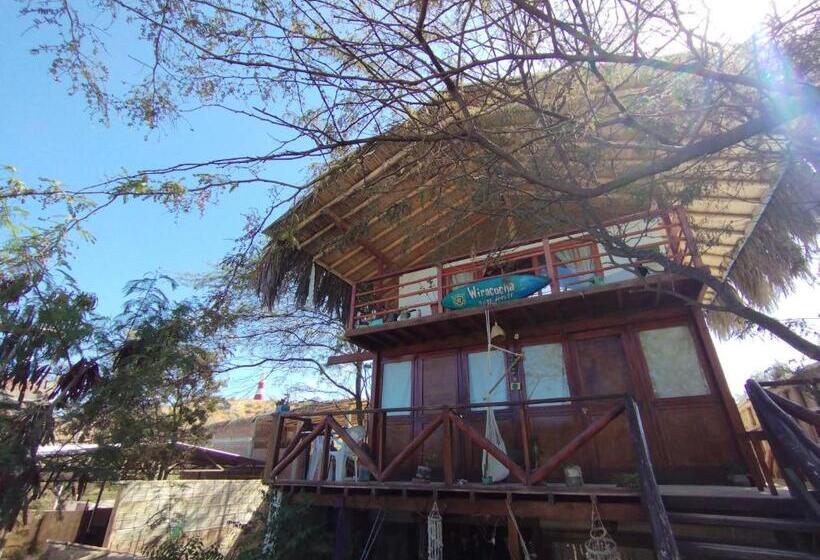 חדר סטנדרט לשלושה עם נוף לגינה, Surf Camp   Máncora