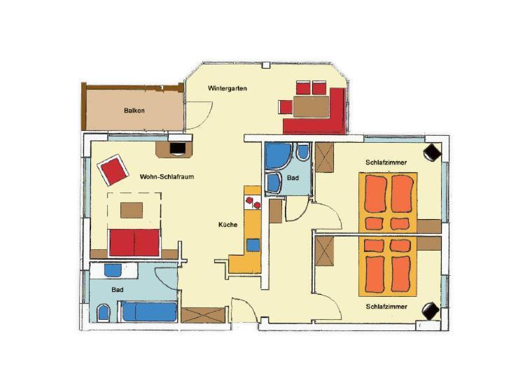 Апартаменты 2 Спальни, Apart Ideal
