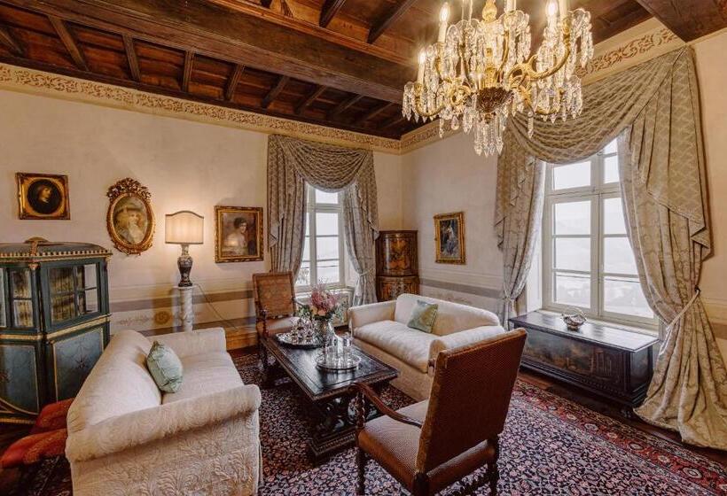 디럭스 스위트 킹 침대, Castello Di Casalborgone