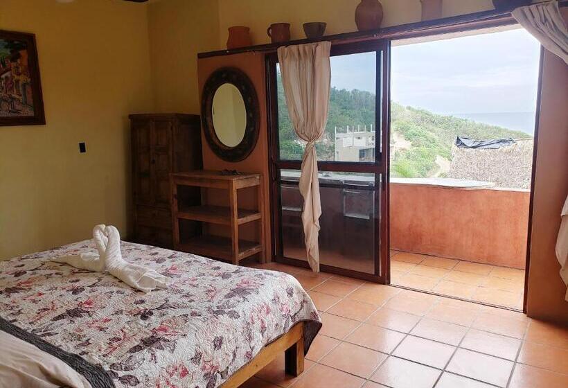 غرفة قياسية مطلّة علي البحر مزوَّدة بشُرفة, Ito El Rinconcito Playa Mayto