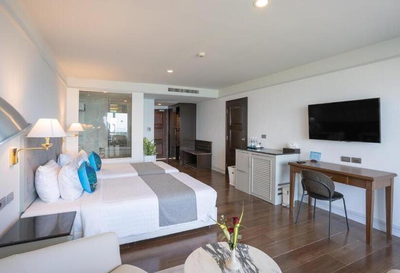 غرفة ديلوكس مطلّة علي البحر, 普吉岛 安达曼海滩海景度假酒店 Phuket Andaman Beach Seaview