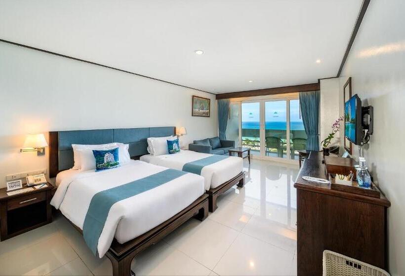 غرفة ديلوكس مطلّة علي البحر, 普吉岛 安达曼海滩海景度假酒店 Phuket Andaman Beach Seaview