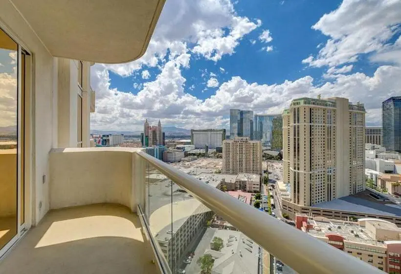 آپارتمان 1 خوابه با بالکن, Blu Cashmere Suite  Mgm Signature 23rd Flr W/balcony Strip View