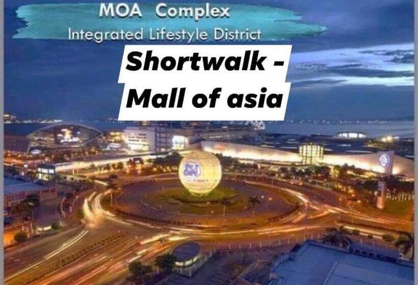 1 Sovrums Lägenhet med Balkong, Shore Residence D15 Shortwalk Mall Of Asia Near Airport