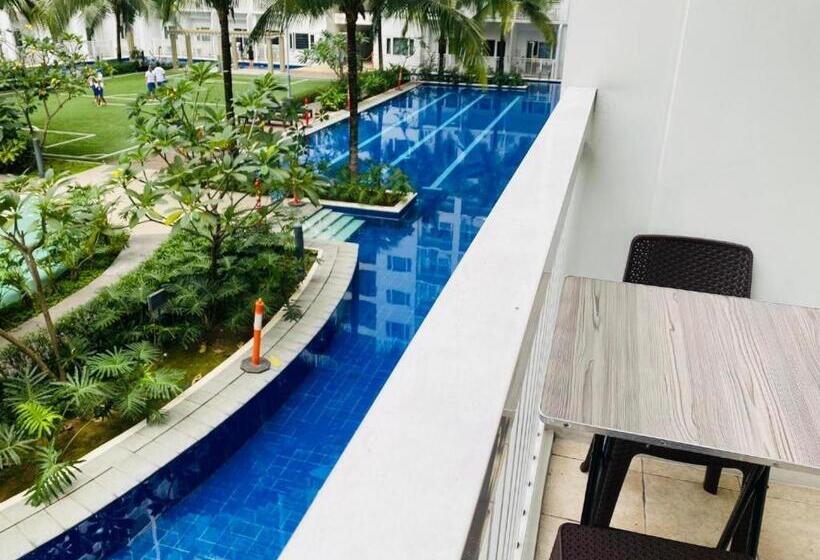 1 Sovrums Lägenhet med Balkong, Shore Residence D15 Shortwalk Mall Of Asia Near Airport