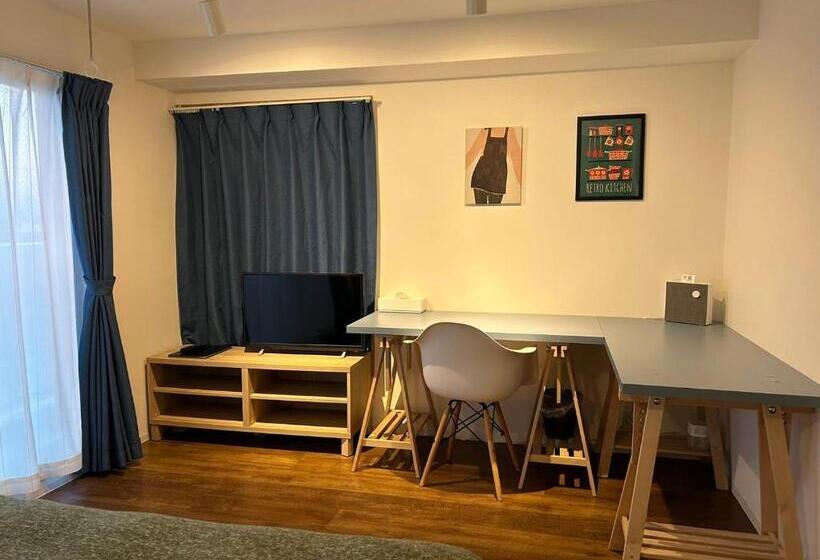 海の見える1ベッドルームアパートメント, 湘南 鹄沼海岸边整套公寓独立卫生间及厨房 海景房近江之岛水族馆