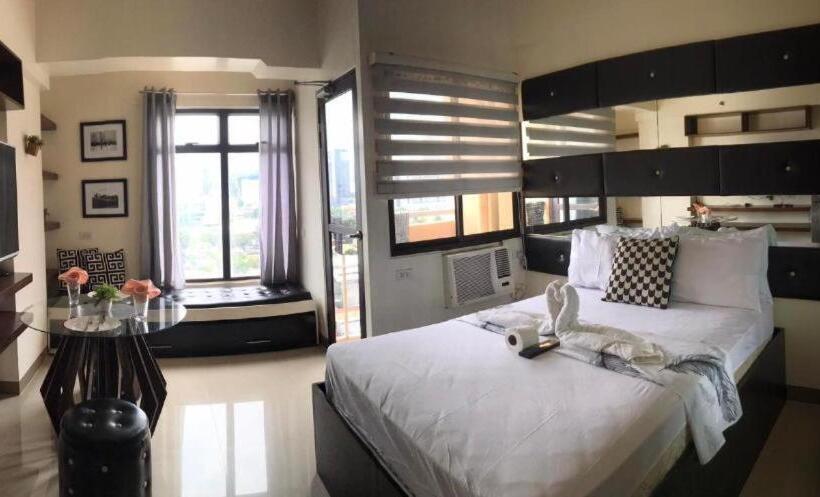 آپارتمان 1 خوابه, Mabolo Garden Flat A9 Rooftop Pool Shortwalk To Ayala Mall
