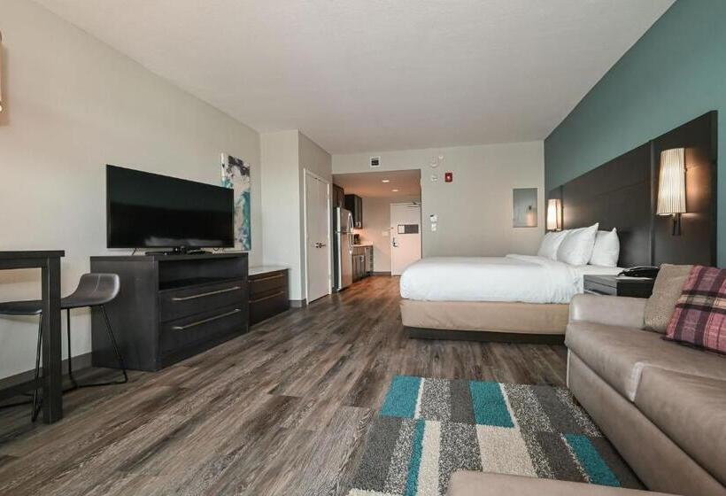 带大床的标准工作室, Residence Inn By Marriott Myrtle Beach Oceanfront