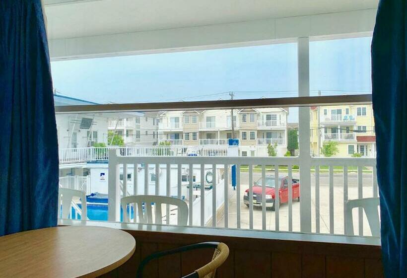 스탠다드 룸 더블 침대 2개, White Caps Motel