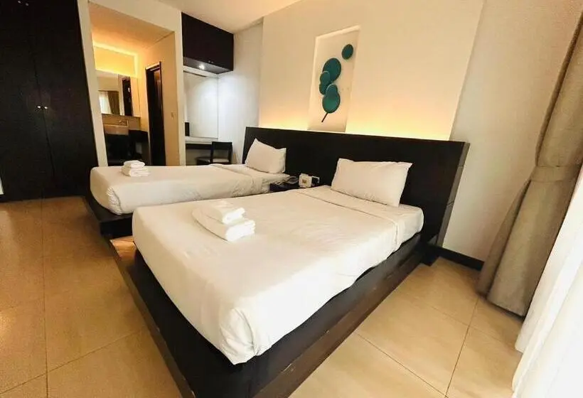 デラックスルーム, โรงแรม ดิ โอวาเล่ย์ [the O Valley Boutique Hotel]