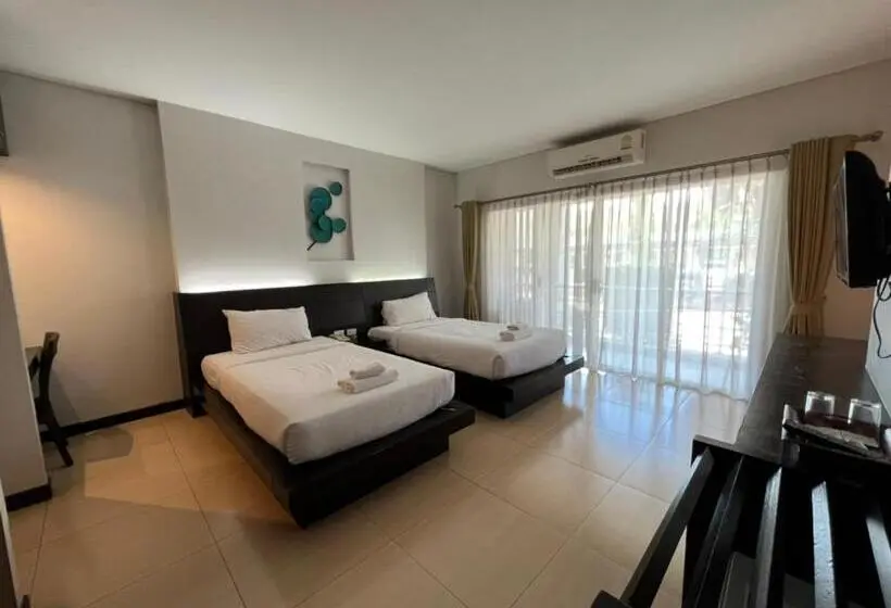 デラックスルーム, โรงแรม ดิ โอวาเล่ย์ [the O Valley Boutique Hotel]