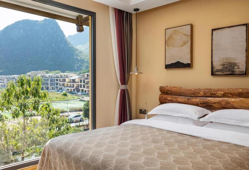 ２ベッドスイートルーム, Guilin Village Creek Inn  Free Shuttle Bus To Train Railway Station Over 3 Nights One Way