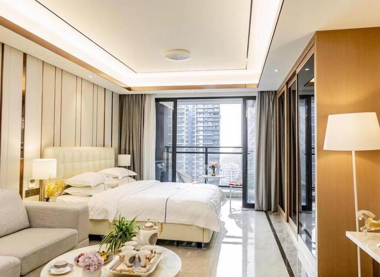 Номер Executive, Shengang Executive Apartment   Baoan International Airport Bihaiwan Subway Station