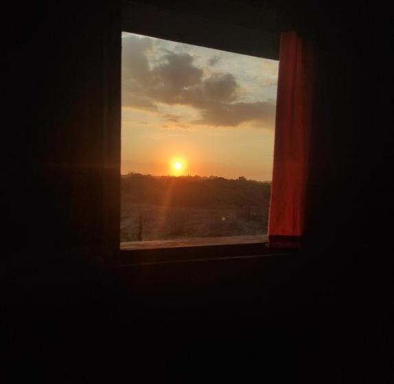 Cama en Habitación Compartida, Mirando El Mar