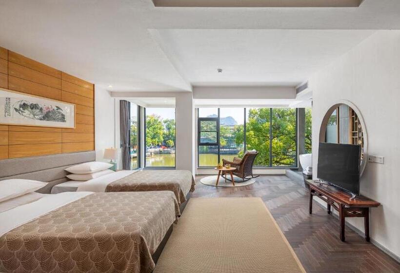 غرفة ديلوكس مطلة على البحيرة, Guilin Heshe Lakeside Resort