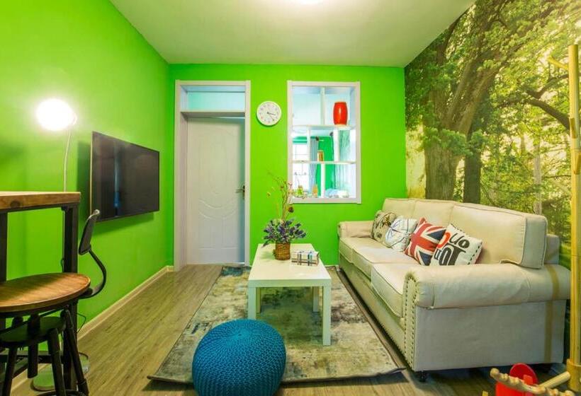 Apartament 1 Sypialnia, Jinan Lixia·quancheng Square·