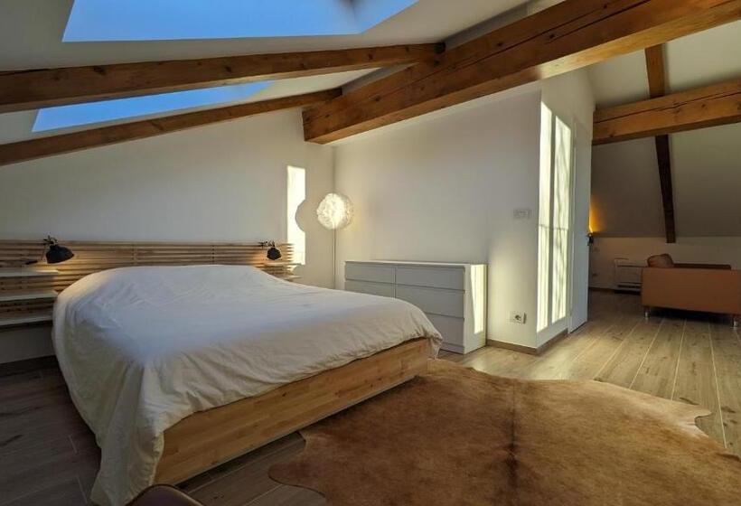 バルコニー付きデラックスルーム, Charming Barolo Wine Loft