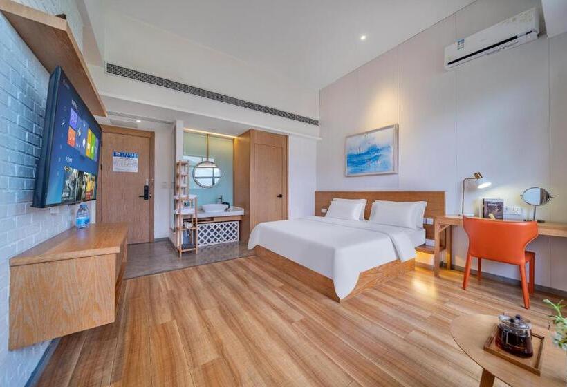 اتاق استاندارد با چشم‌انداز دریاچه, Wuyu Hotel Chongqing Southwest University & Jialing Riverside
