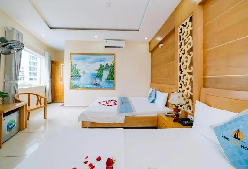 اتاق خانوادگی با چشم‌انداز جانبی دریا, Lang Chai Seaside Charm Hotel Cat Ba