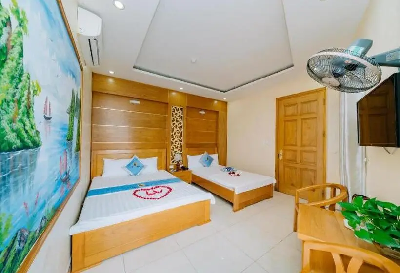 اتاق خانوادگی با چشم‌انداز جانبی دریا, Lang Chai Seaside Charm Hotel Cat Ba