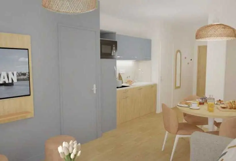 １ベッドルームアパートメント, Résidence Prestige Odalys L Orée Du Parc