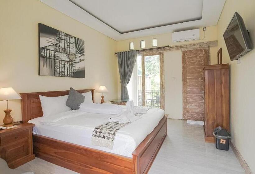 חדר סטנדרט עם מרפסת, Giri Krisna Guest House