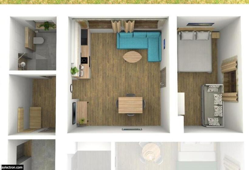 침실 1개 아파트, Apartmány Lipno Hory