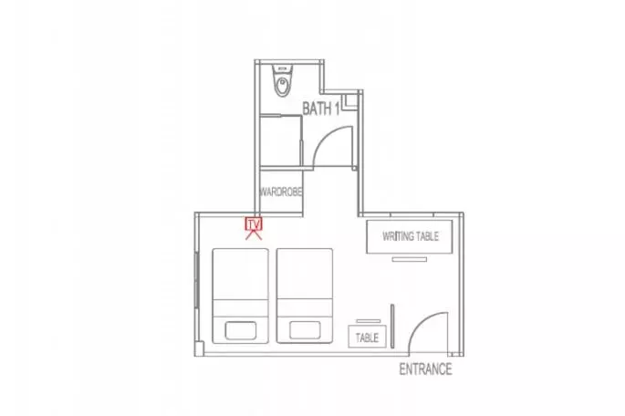 Standard-huone, Sumai Hotel Apartment